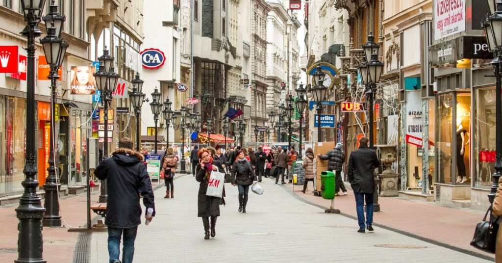 Váci Utca Budapesta