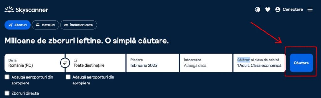 skyscanner Căutare