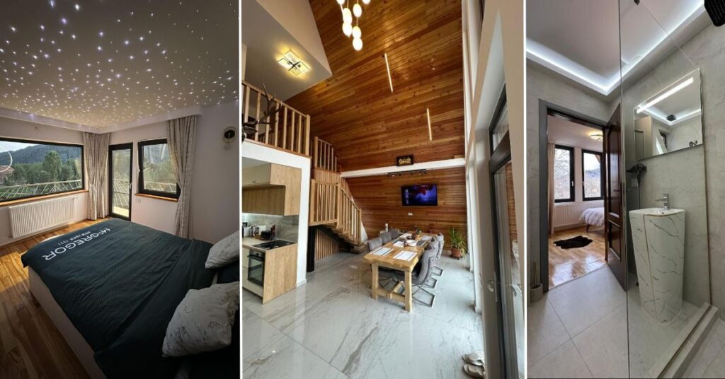 casuta lui filip interior cabana a frame