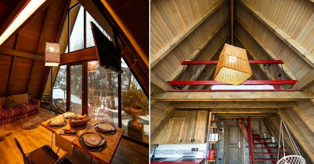 hai la munte bran cabana a frame interior