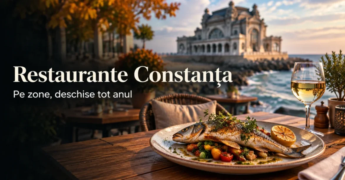 Restaurante din Constanța: terasă pe faleză cu Cazinoul în fundal