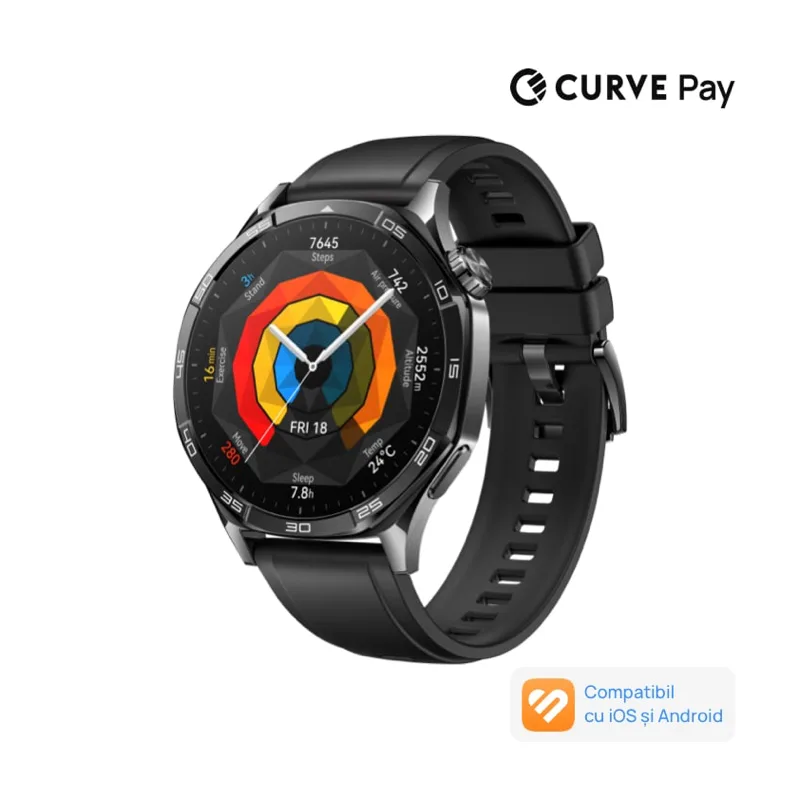 Huawei Watch GT 5 de 46 mm cu carcasă Deep Tarnish