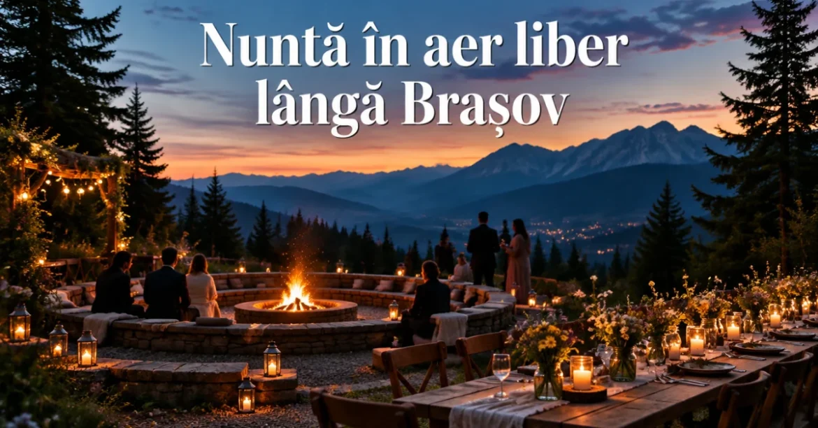 Nuntă în aer liber lângă Brașov, imagine ilustrativă de copertă