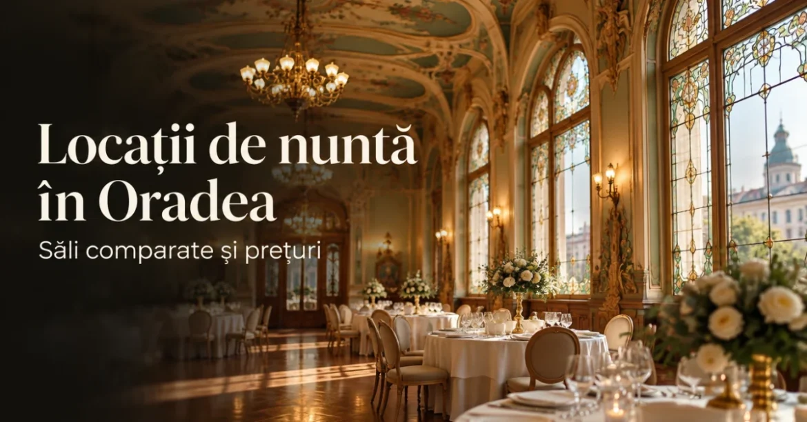 Locații de nuntă în Oradea: sală de evenimente în stil Art Nouveau