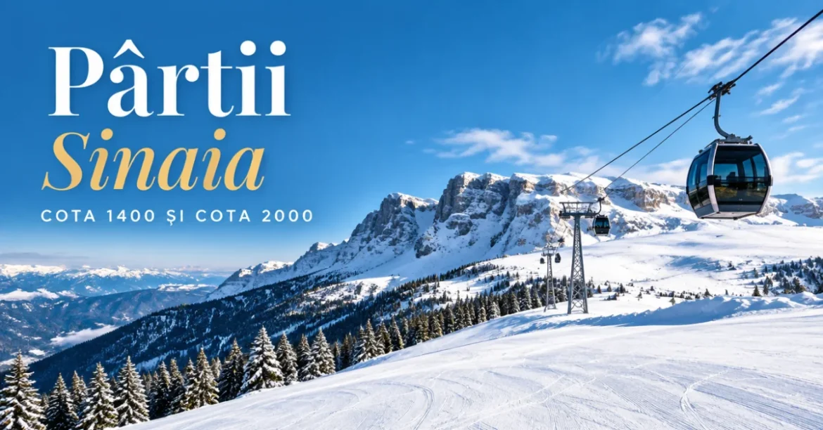 Pârtii Sinaia: platou alpin cu telegondolă și pârtii largi