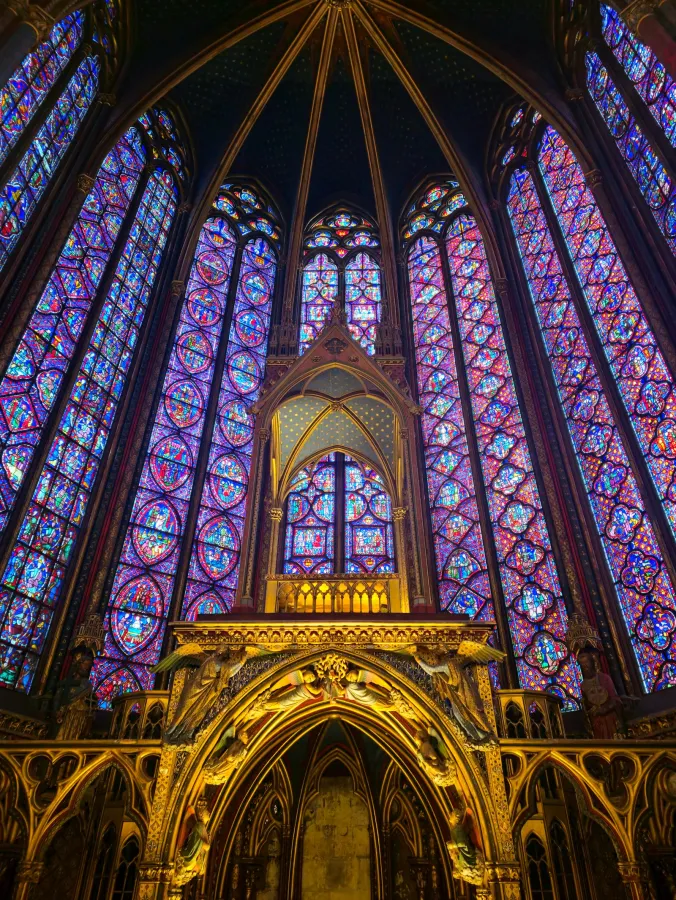 Vitraliile din capela superioară Sainte-Chapelle, Paris