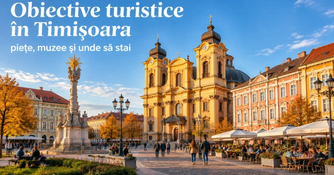Piața Unirii din Timișoara și Domul romano-catolic